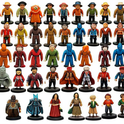 Home 6 **A vibrant, colorful display of various TeenyPing limited edition figures.** Focus on showcasing the intricate details and unique designs of the genuine figures. Capture the excitement and collectibility of these toys, highlighting the joy they bring to children and parents.